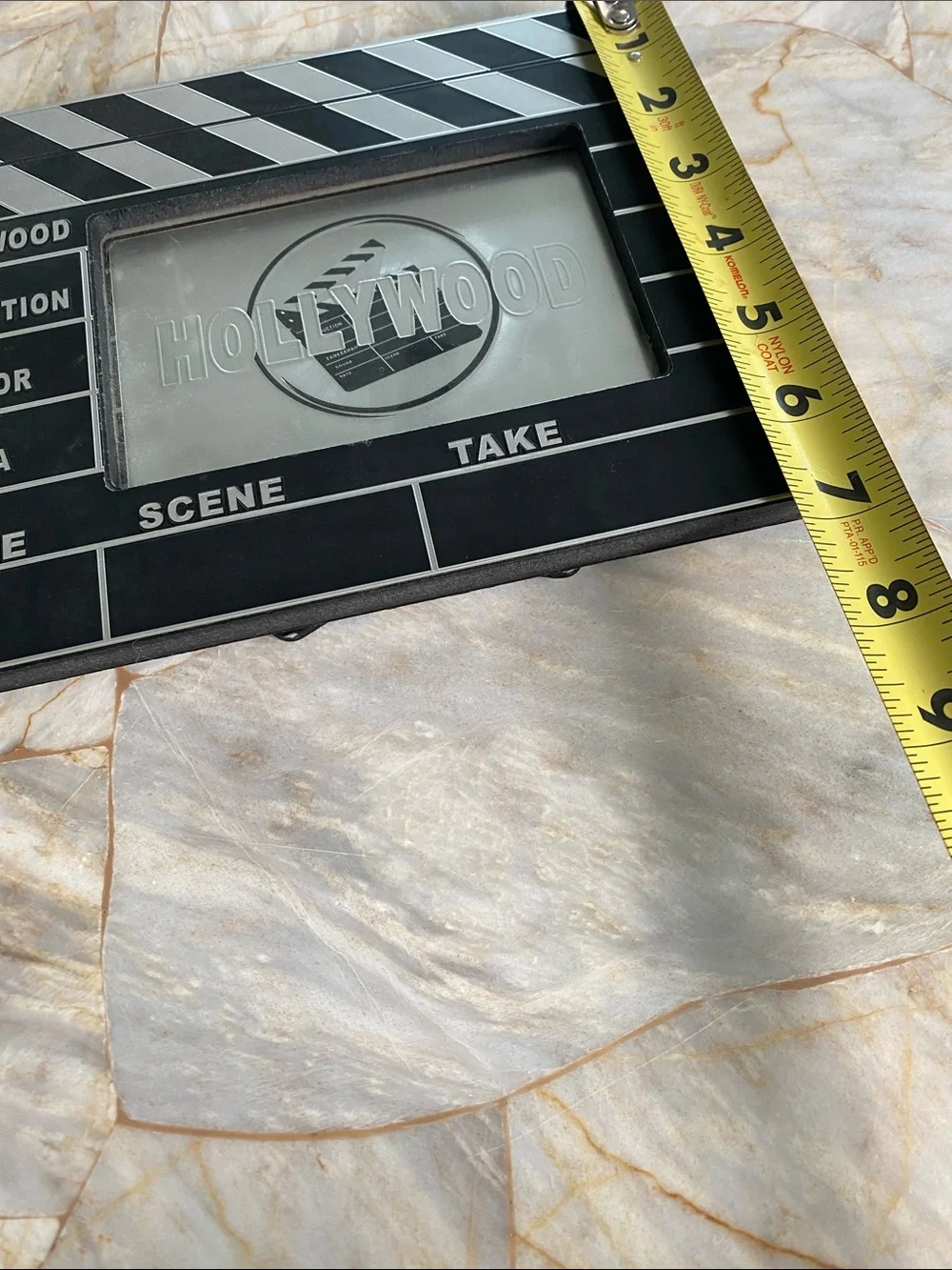 Black Clapperboard Photo Frame - Film Set Decor from Hollywood California 4x6